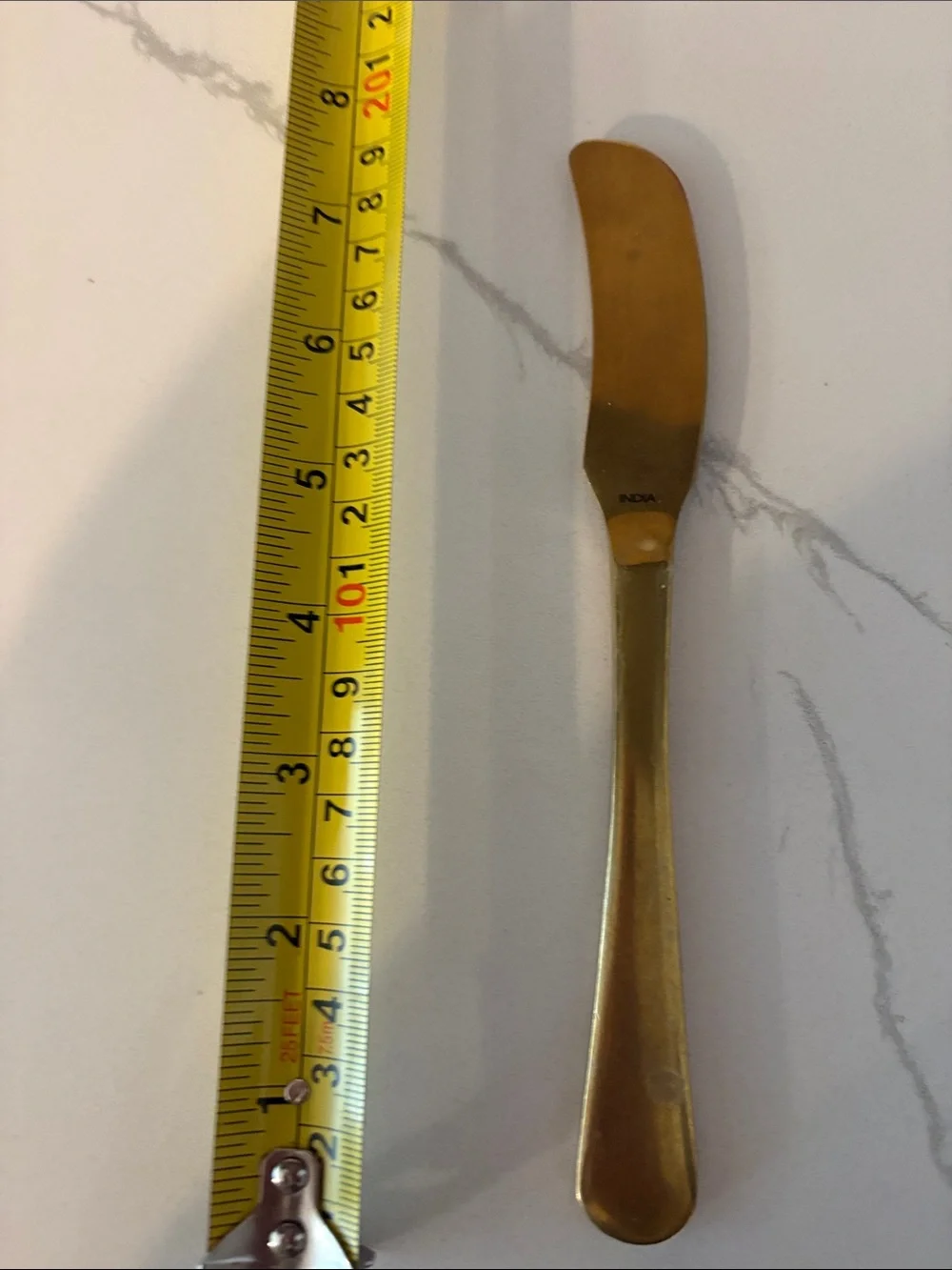 Set of eight Gold toned cheese, serving accessories purchase from pottery barn